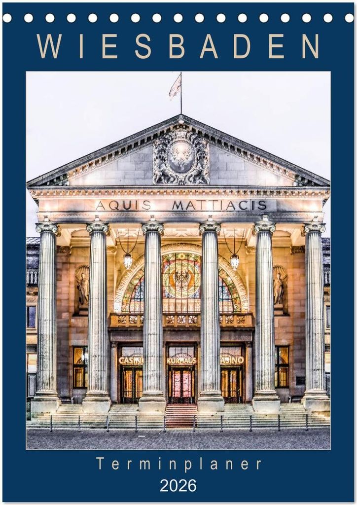 Wiesbaden Terminplaner (Tischkalender 2026 DIN A5 hoch), CALVENDO Monatskalender