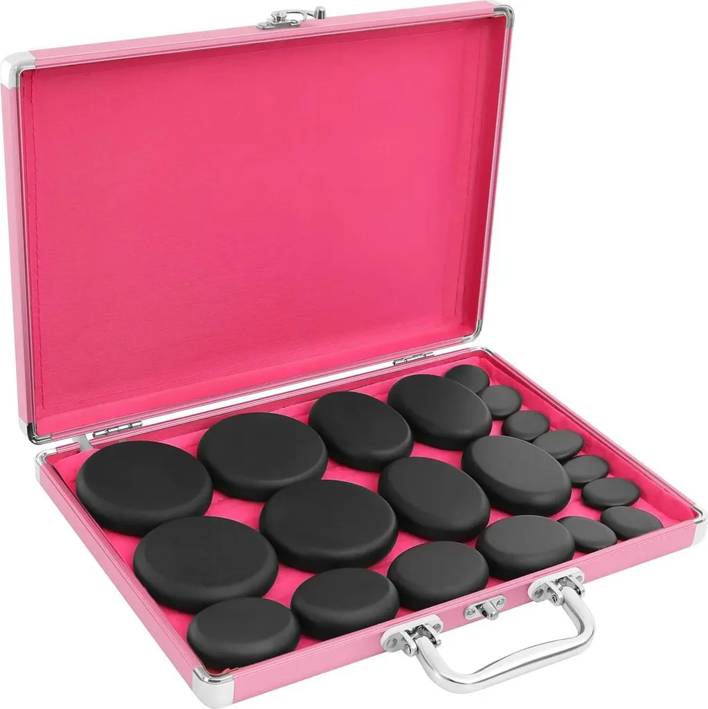 Kit Professionale Hot Stone Massage 20 Pietre - Valigetta Riscaldante