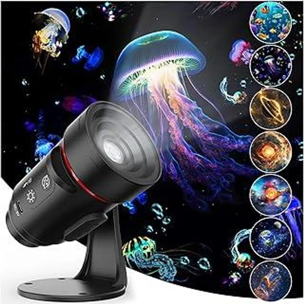 Proiettore cielo stellato con lampada da parete, proiettore planetario realistico 4K HD, proiettore Galaxy Skylight con timer, 7 dischi HD, luce notturna, proiettore stellato per cameretta dei bambini