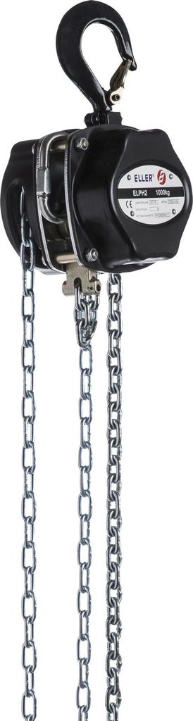 Eller PH2 Manual Chain Hoist 1000 kg Hubhöhe 12 m - Mit Überladungsschutz