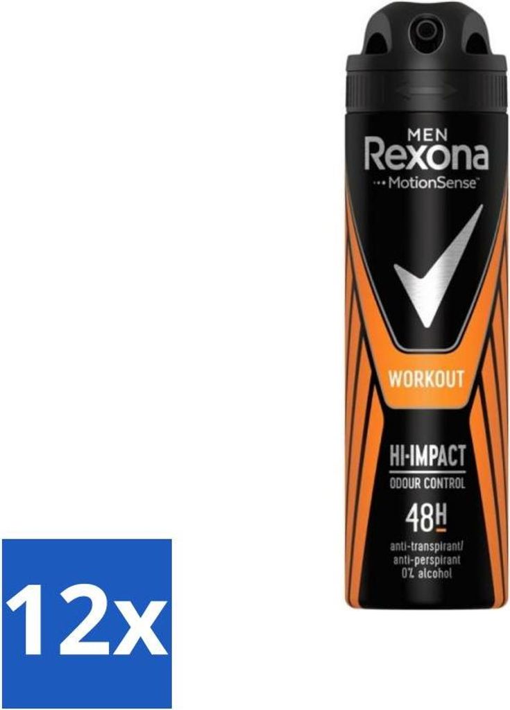 Rexona Men - MotionSense - Deodorant Spray - Antitranspirant - 150 ml - Vorteilspack - 12 Stücke