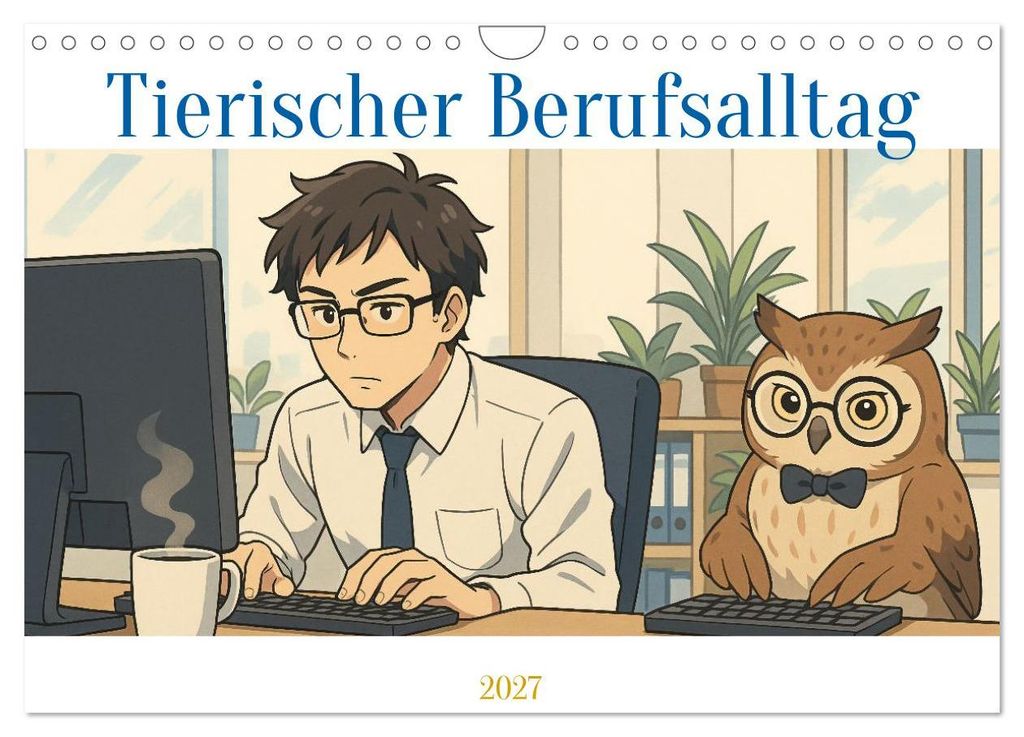 Tierischer Berufsalltag (Wandkalender 2027 DIN A4 quer), CALVENDO Monatskalender