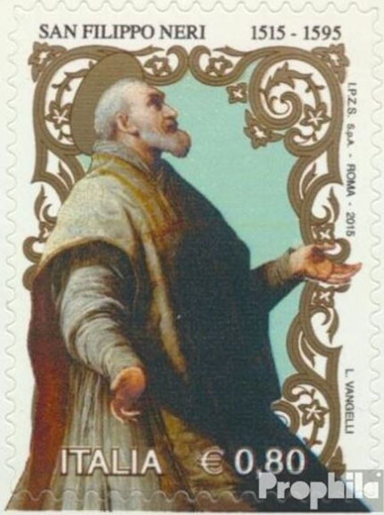 Briefmarken Italien 2015 Mi 3822 (kompl.Ausg.) postfrisch 500. Geb. heil. Philipp Neri