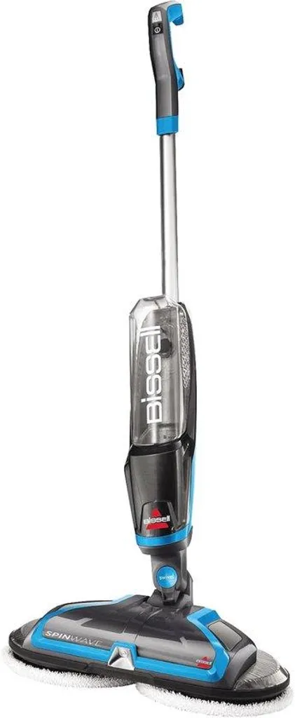 Balai électrique à double patins rotatifs 300 tr/min en microfibre grise