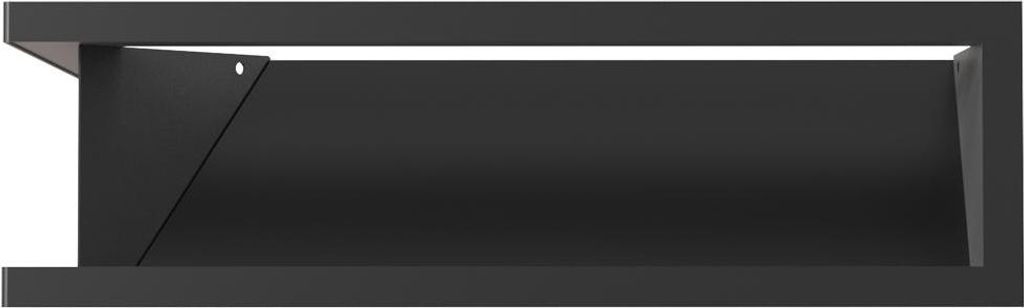 Eck-Lüftungsgitter LUFT links 60x40x12 schwarz Slim