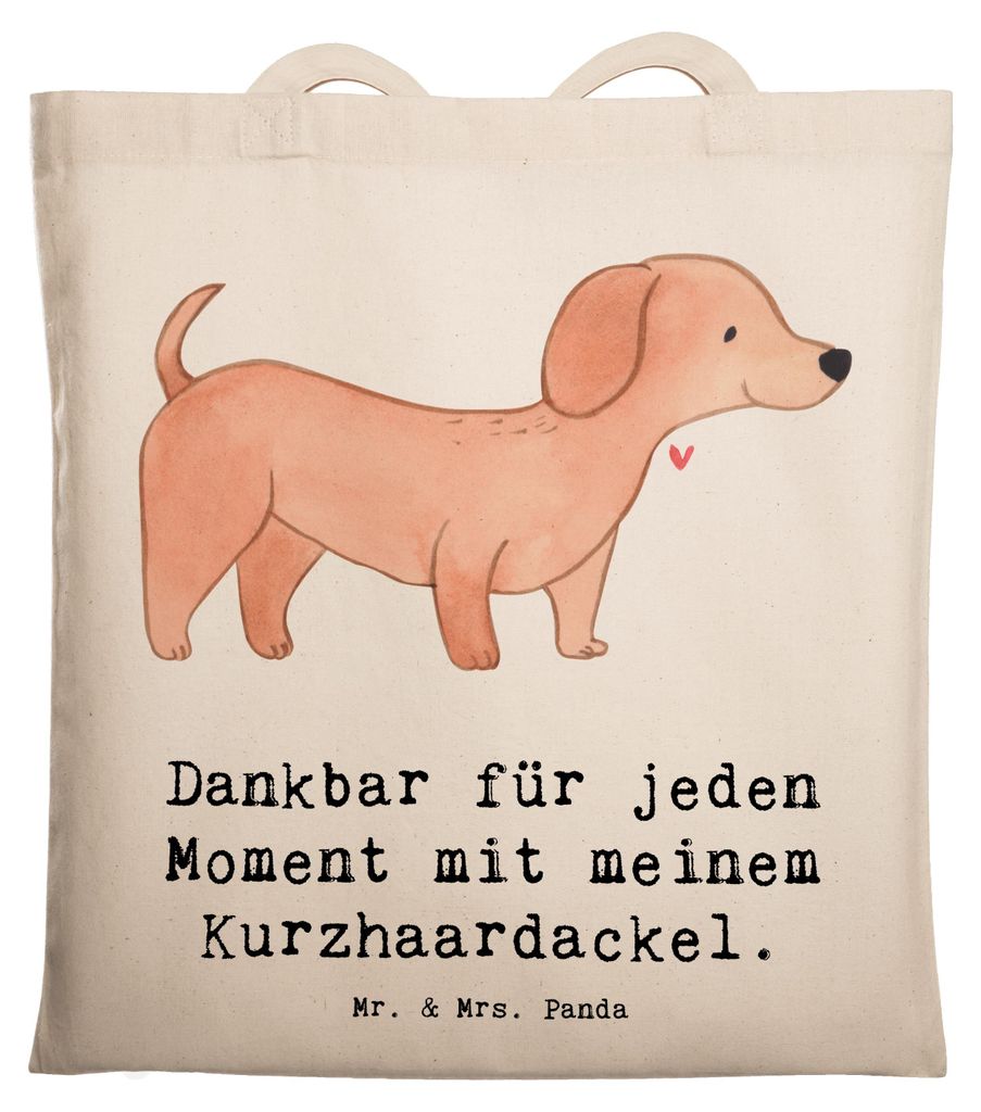 Mr. & Mrs. Panda Beutel Dackel Kurzhaardackel Moment - Transparent - Geschenk, Teckel, Shopping Tasche, Uni, Dachshund, Stoffbeutel, Tote Bag