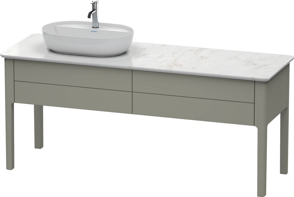 Duravit Duravit Waschtischunterbau LUV 743x1388x570mm Becken li steingr sdm