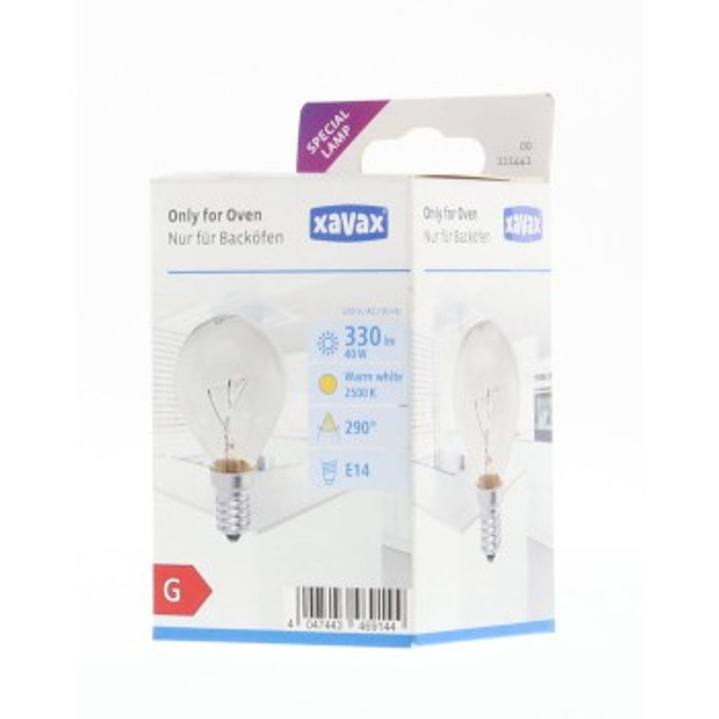 Backofenlampe, 40W, hitzebeständig bis 300°, E14, Produktbild 3