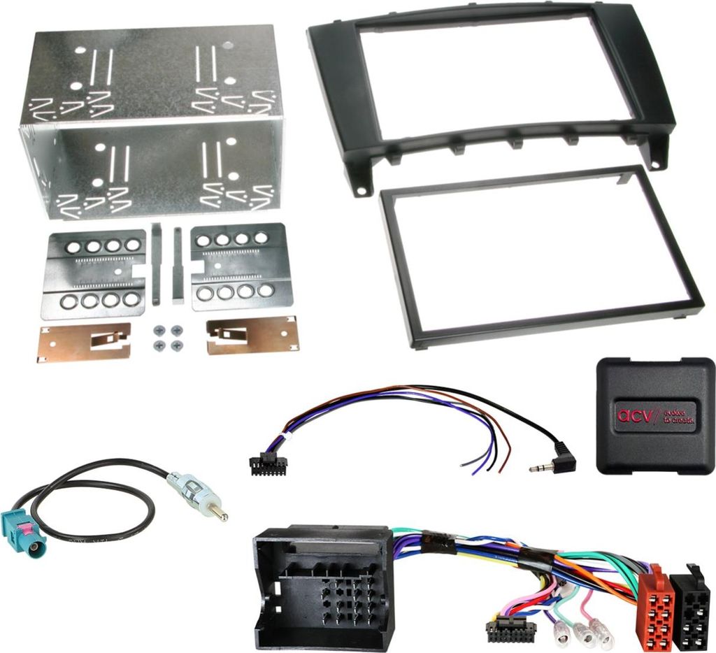 2-DIN Kit passend für Mercedes C-Klasse/CLC-Klasse/G-Klasse LFB/Antenne