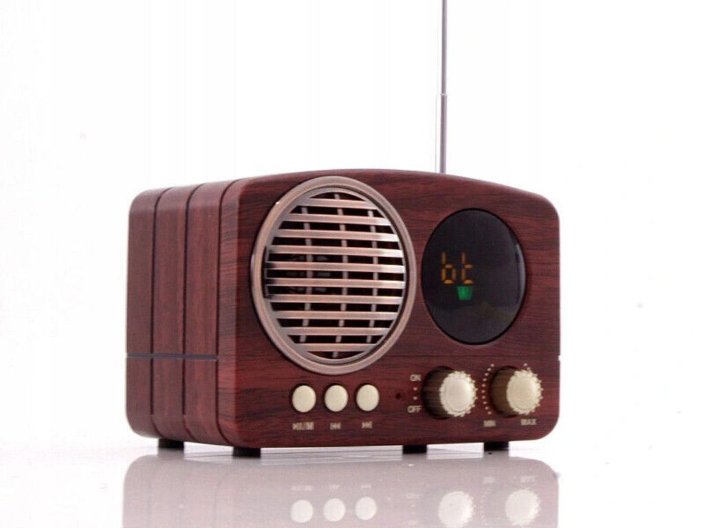 FM Radio Retro Lautsprecher AUX Bluetooth USB/SD/TF MP3 mit Produktbild 