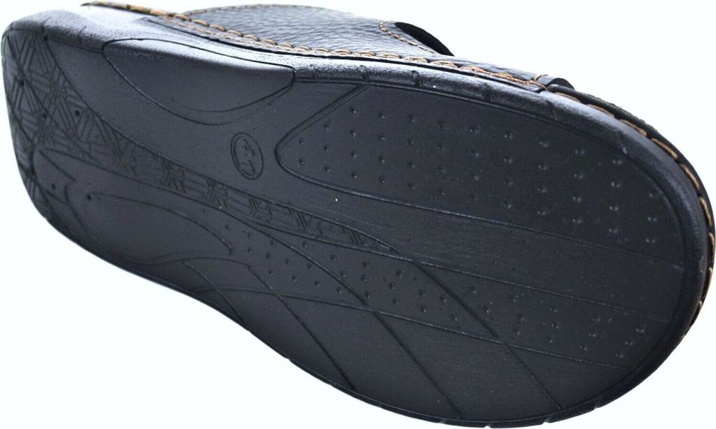Herren Pantoletten Leder-Innensohle Sandalen Produktbild 4
