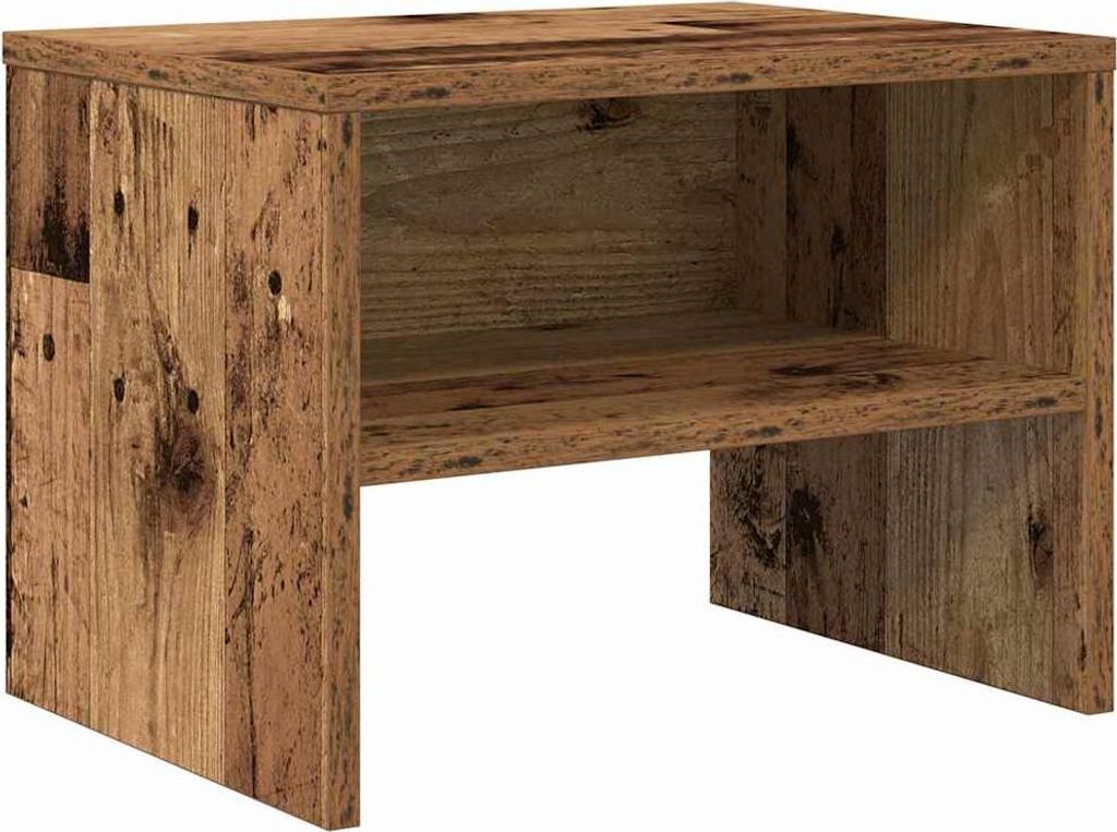 Nachttisch Altholz 40 x 40 x 30 cm Holzwerkstoff