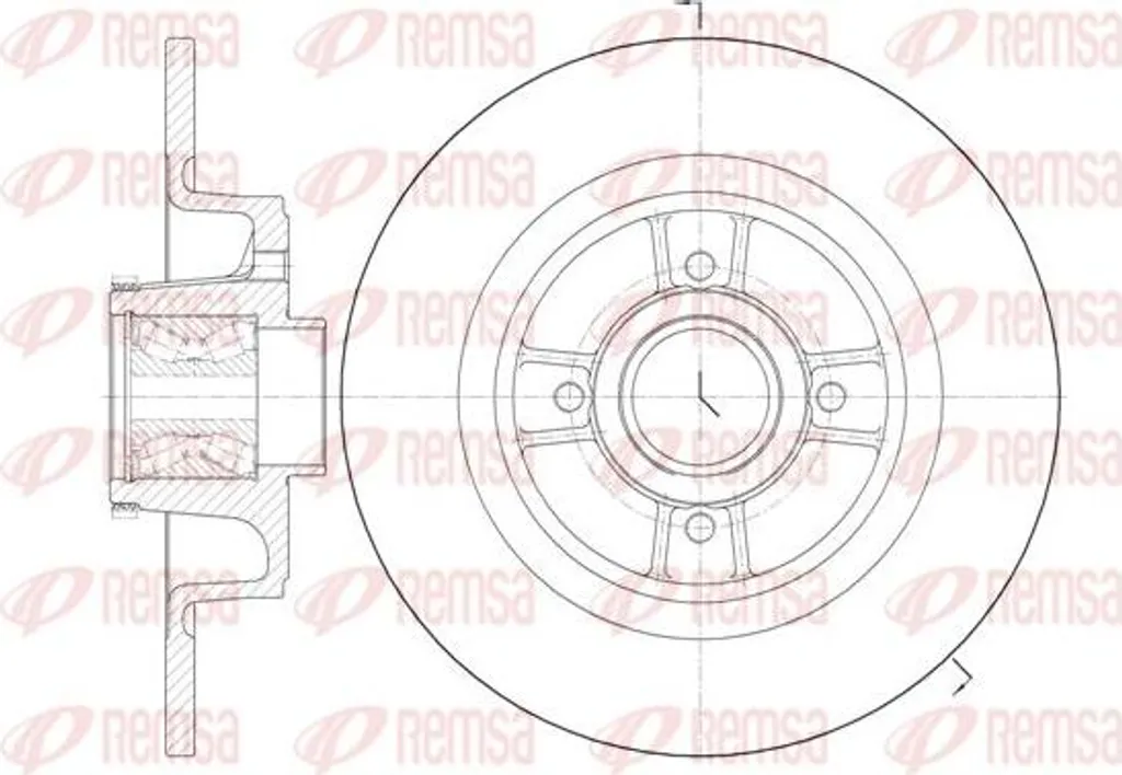 Disque de frein pour remplacement kit usé sur Megane et Scenic