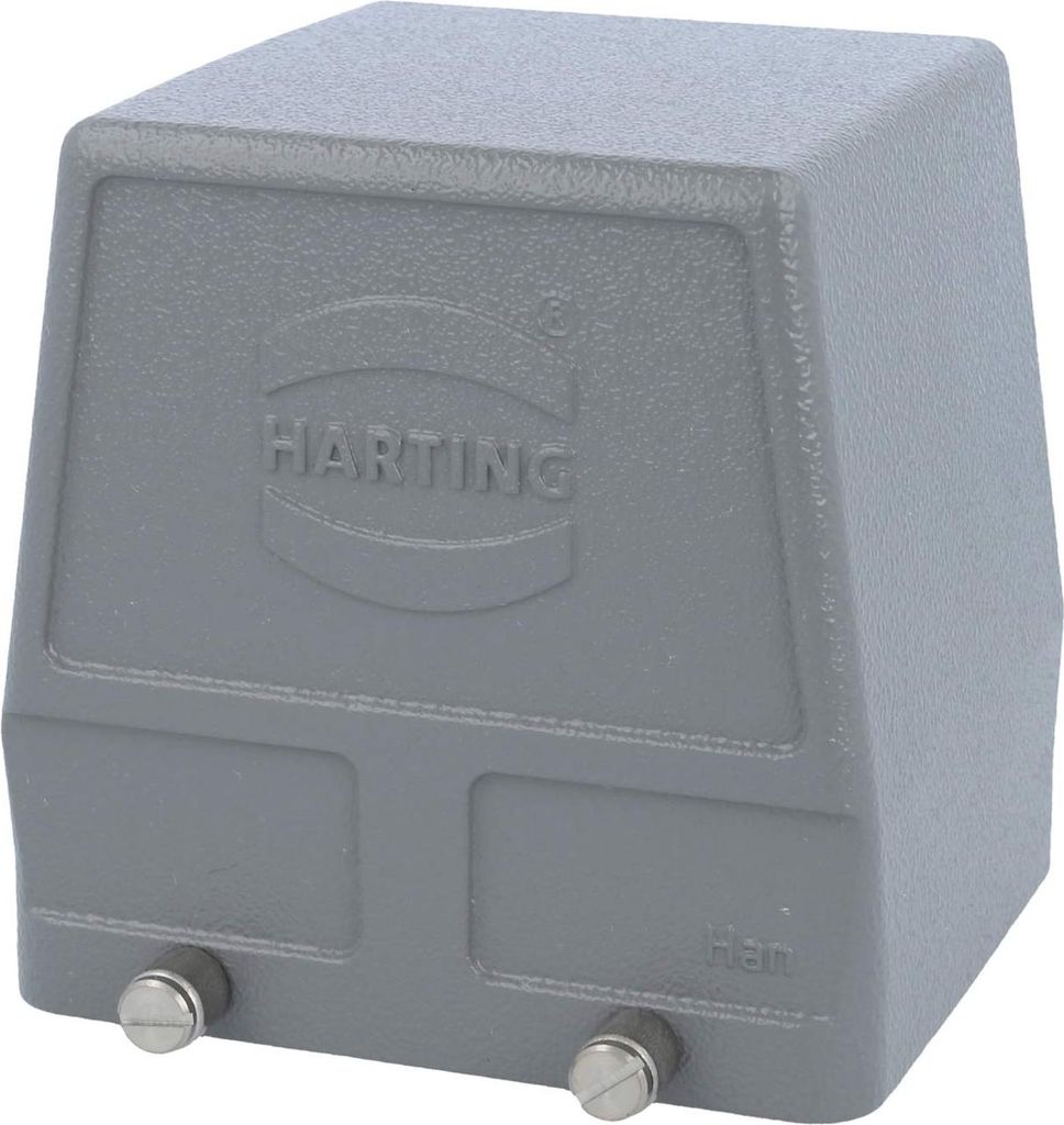 HARTING Han 32B Tüllengehäuse hoch, 1xM50 seitlicher Kabelabgang, für 2 Bügel (am Unterteil) Verschraubung M50
