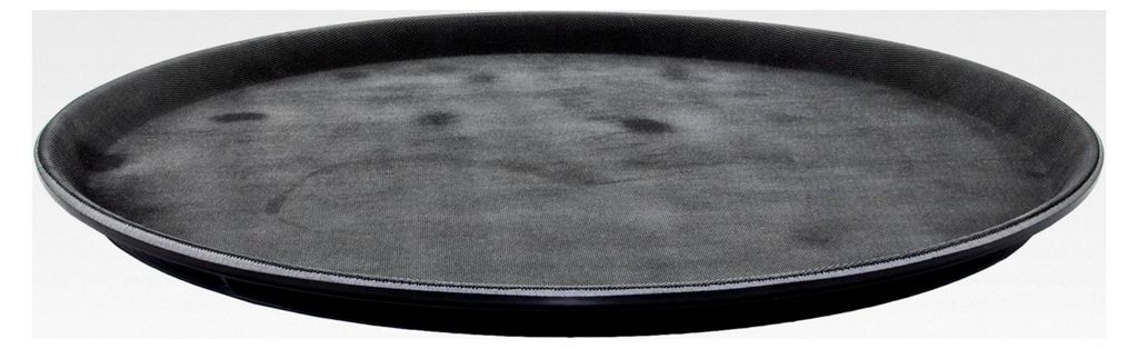Rundes Gastrotablett mit 40,5 cm Durchmesser, rutschfest beschichtet