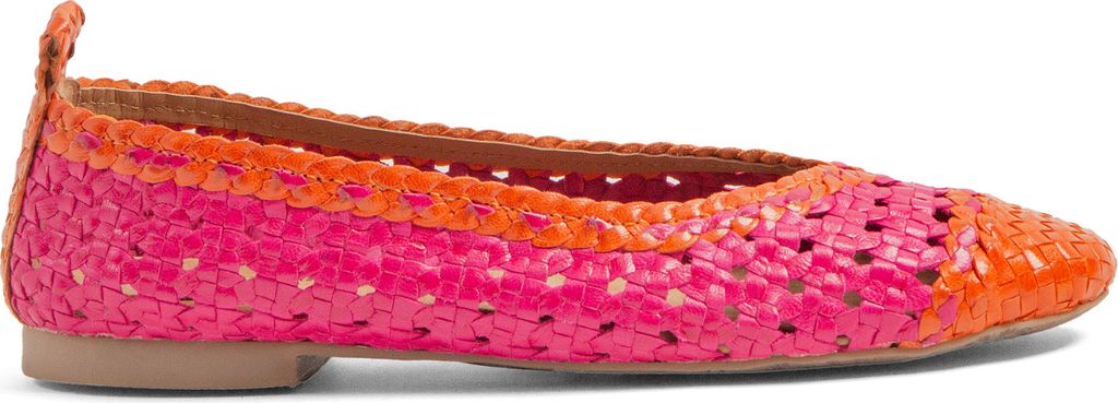 Lazamani Brisa Damen Leder-Ballerinas Fuxia Größe 38 Produktbild 
