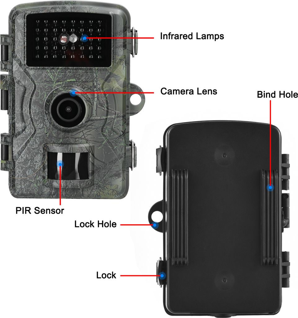 16MP 1080P infračervená lovecká kamera kamera pro divokou Obrázek produktu 3