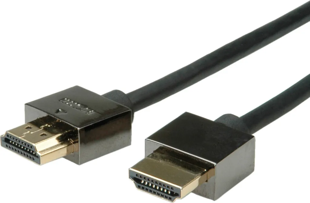 Cavo HDMI 4K ROLINE 1m - Schermatura Professionale Ethernet Nero