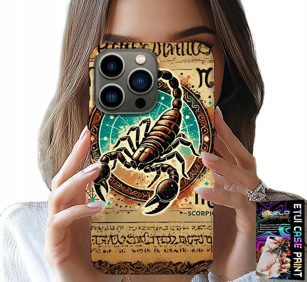 Cover iPhone 15 Pro Scorpio Astronomy - Foil Edition Elegante