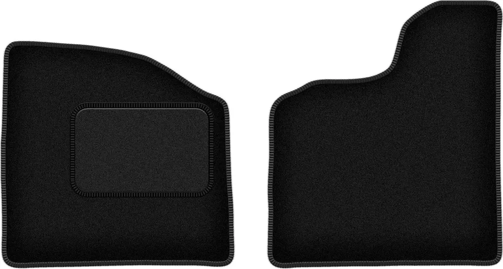 Wielganizator tappetini auto velours anteriori adatto per Microcar Virgo (0, microcar) neri, set 2 pz, con fissaggi