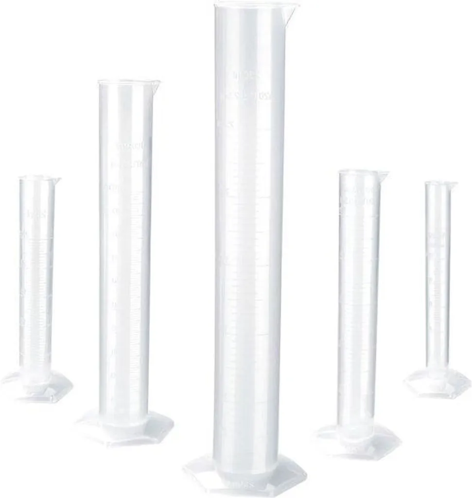 Fini la casse avec ce cylindre gradué en plastique 10-250ml durable