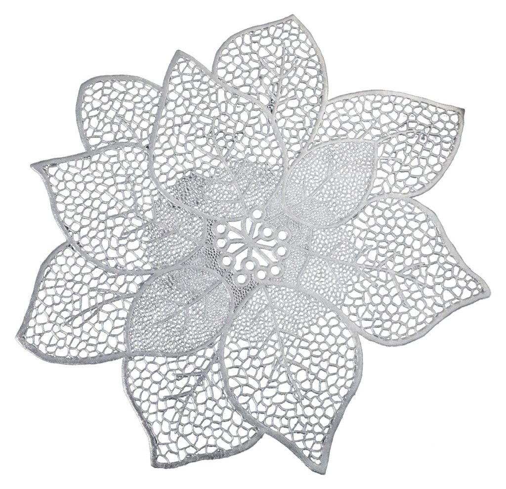 Blumenförmiges PVC-Platzset, wasserdicht, ideal für Familienessen, als tragbares Küchen-Platzset für Restaurants, Zuhause und Partys.