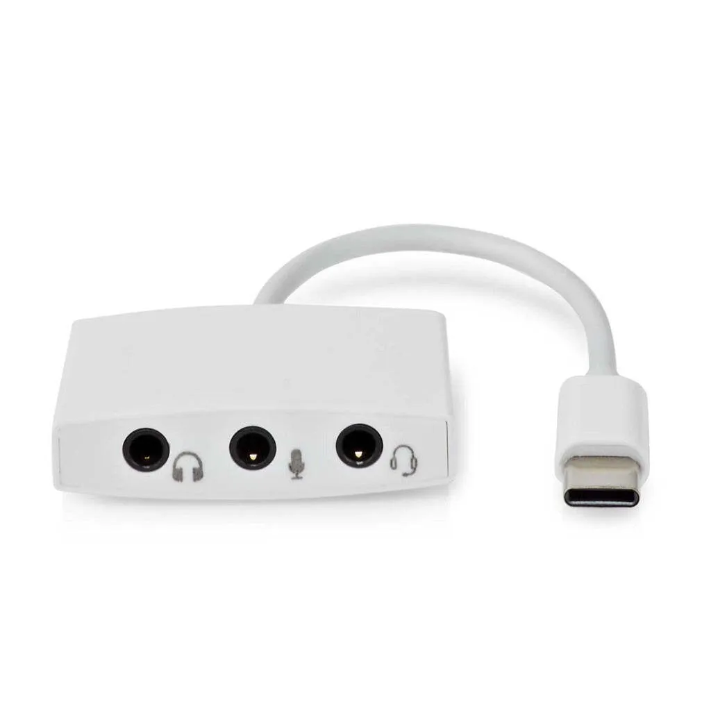 Adattatore USB-C a Jack 3.5mm Nedis CCGB65900WT01 - Audio Hi-Fi