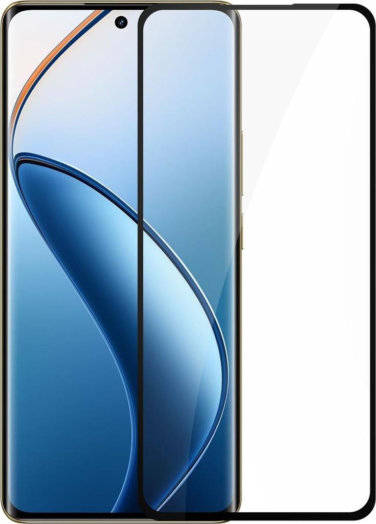 Cadorabo Panzer Schutz Glas für Realme 12 Pro Schutzfolie in Ultra-Klar Hüllen freundlich - Gehärtetes (Tempered) Glas Dipslayschutz Folie in 9H...