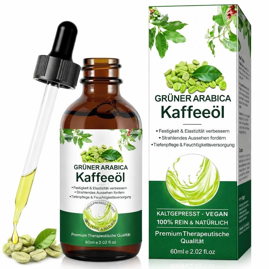 Kaffeeöl Gesicht - 100% Rein und Natürlich Kaffeeöl Gegen Produktbild 