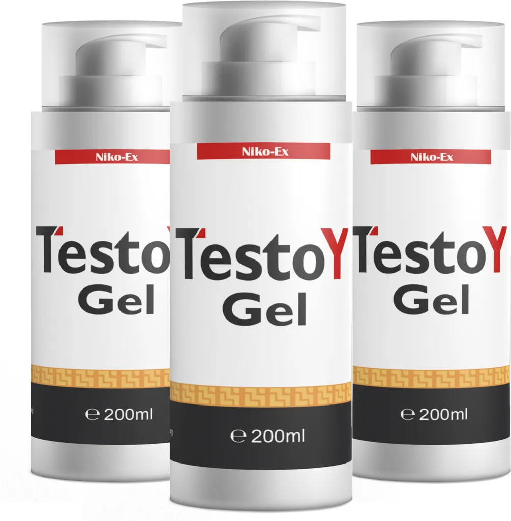 Testo Y Gel 200ml Confezione da 3 - Promo Risparmio Gel Massaggio Uomo