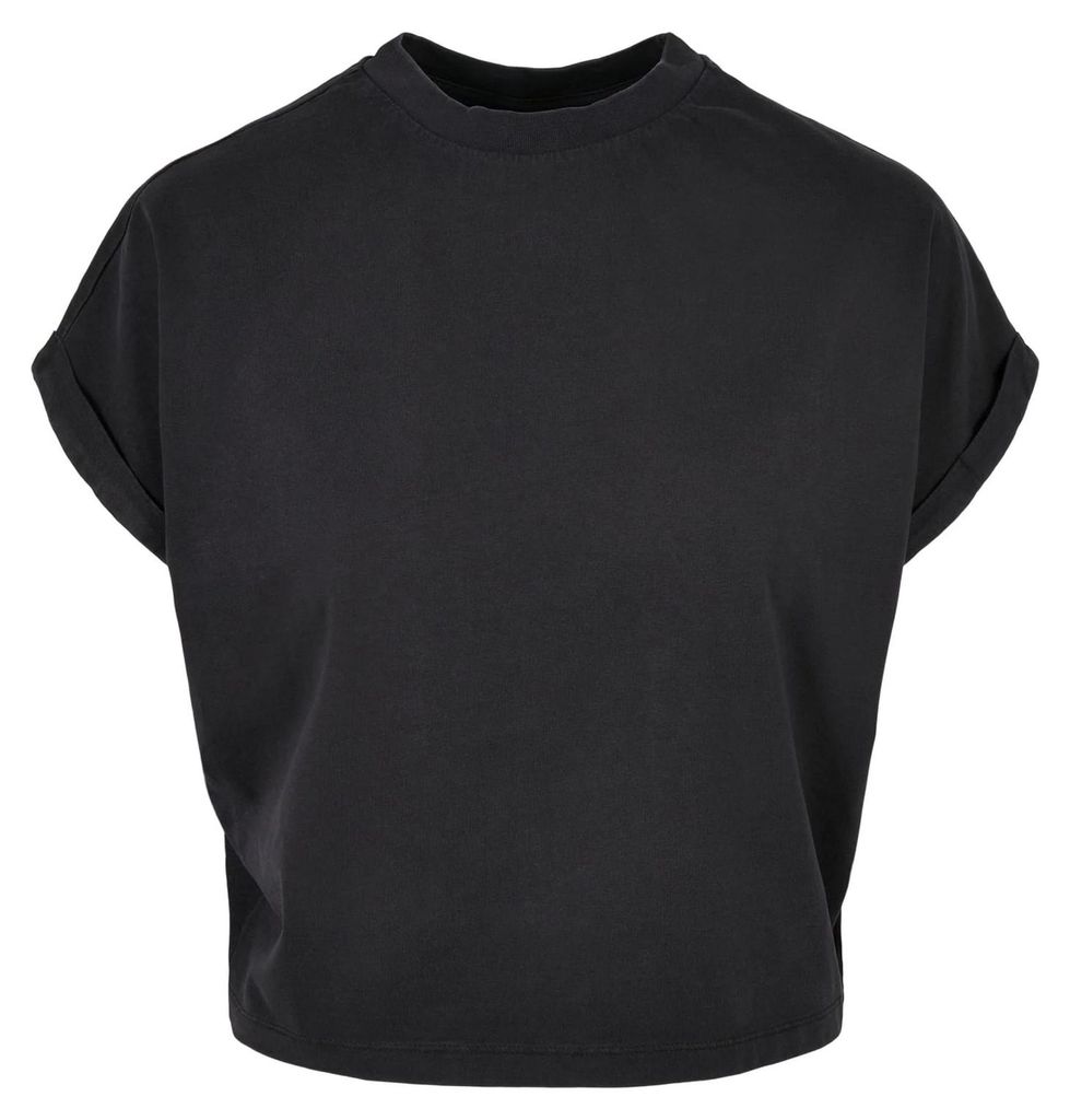 Urban Classics - T-Shirt für Damen Zum Krempeln TN1443 (XXL) (Schwarz)