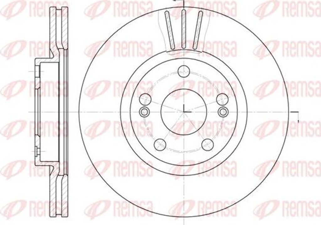 REMSA 6301.10 Bremsscheibe OE 7700802231 kompatibel mit Espace, Laguna, Megane, Safrane, Scenic