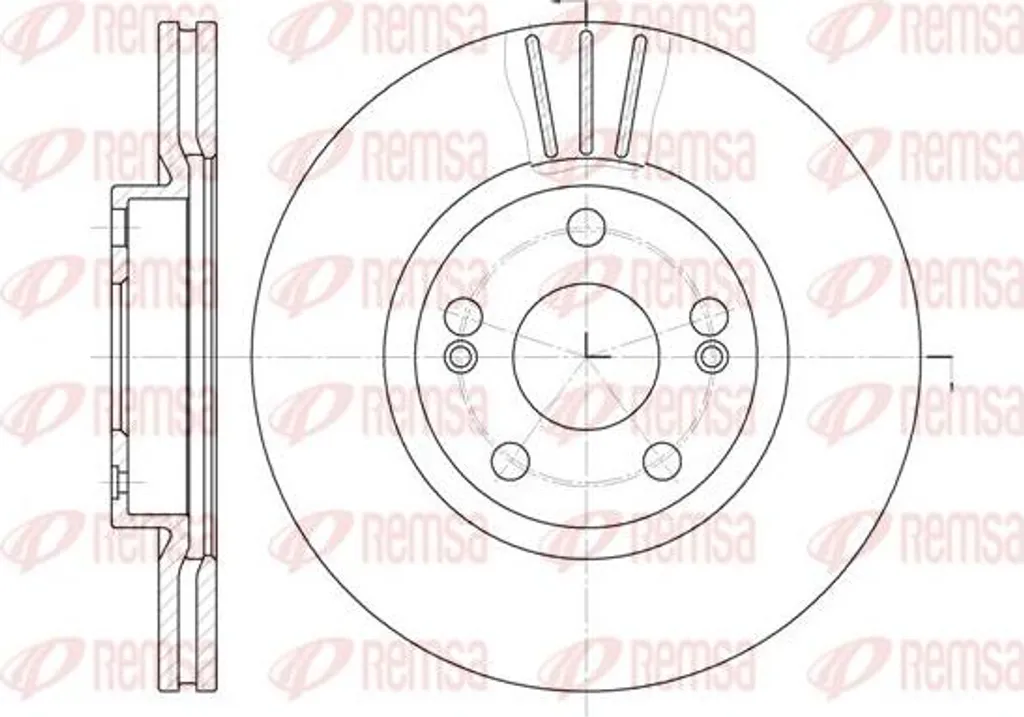 Rénovation freinage Renault : Disque de frein REMSA 6301.10 Megane et Espace