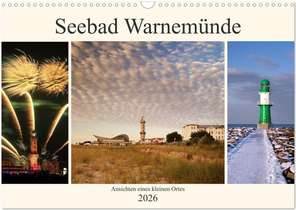 Seebad Warnemünde (Wandkalender 2026 DIN A3 quer), CALVENDO Monatskalender