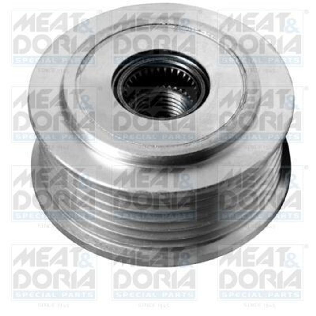 MEAT & DORIA Generatorfreilauf Riemenscheibe Lichtmaschine für VW Transporter IV Bus (70B, 70C, 7DB, 7DK, 70J, 70K, 7DC, 7DJ) Ø73mm