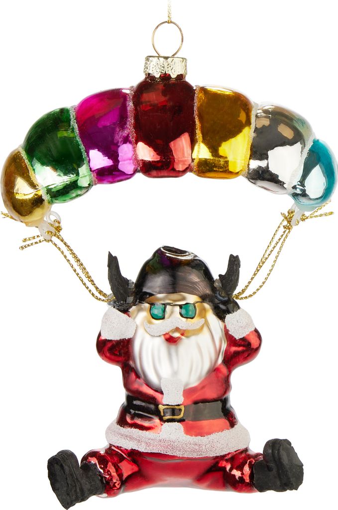 BRUBAKER Father Christmas with Parachute Colourful - Ručně Obrázek produktu 