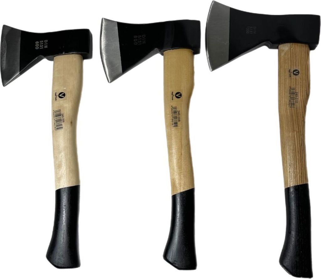 3 tlg Set Axt 600 800 1000 g Beil Gartenaxt Spaltaxt Spaltbeil Holz