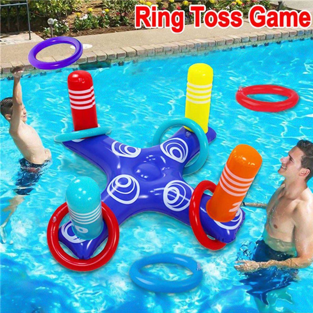 Aufblasbares schwimmendes Schwimmbad Spiel Strand Kreuz Ring Wasser Spielzeug 
