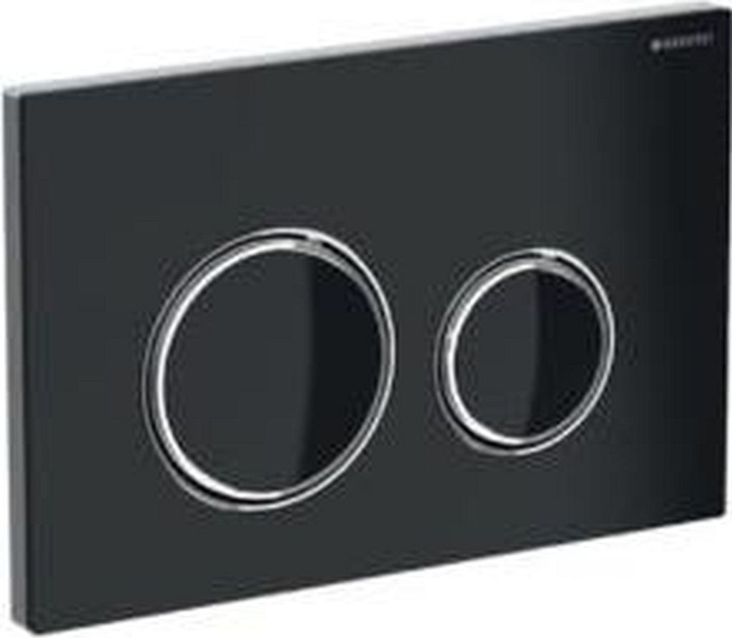 Geberit 115.884.SJ.1, Spülplatte, Schwarz, Chrom, Geberit, 246 mm, 14 mm, 164 mm