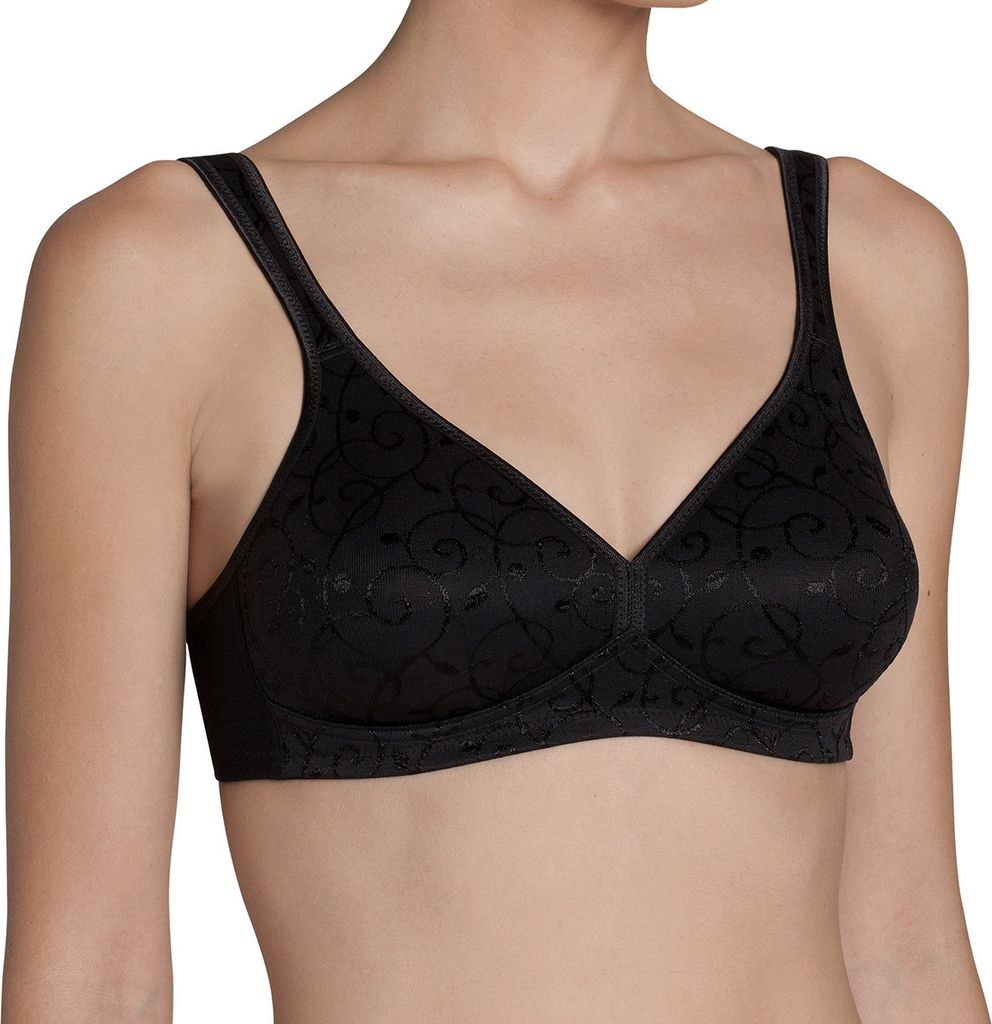Triumph Elegant Baumwolle N BH ohne Bügel Natürliches Tragegefühl, Doppellagig verarbeitete Cups, Breite Träger