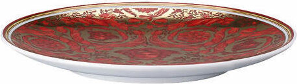 Rosenthal Versace Brotteller Medusa Garland Red, Porzellan, 17 cm, 19335-409958-10217