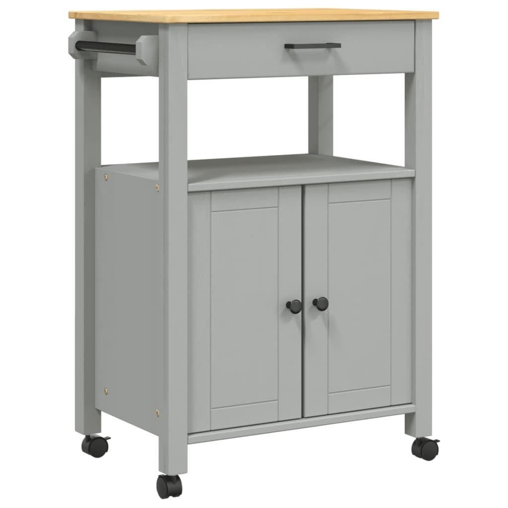 vidaXL Wózek kuchenny MONZA 60x40x90 cm lite drewno sosnowe Zdjęcie produktu 