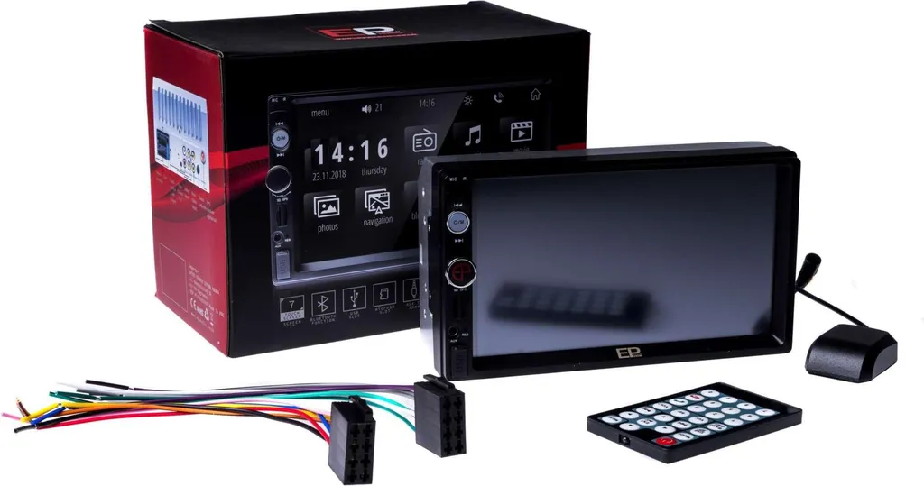 Autoradio 7 pouces EPCR02 avec GPS intégré et MirrorLink pour voiture