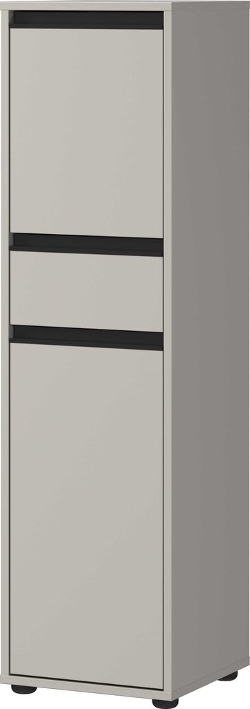 Lamon Badezimmerschrank - 2 Türen und 1 Schublade - grau