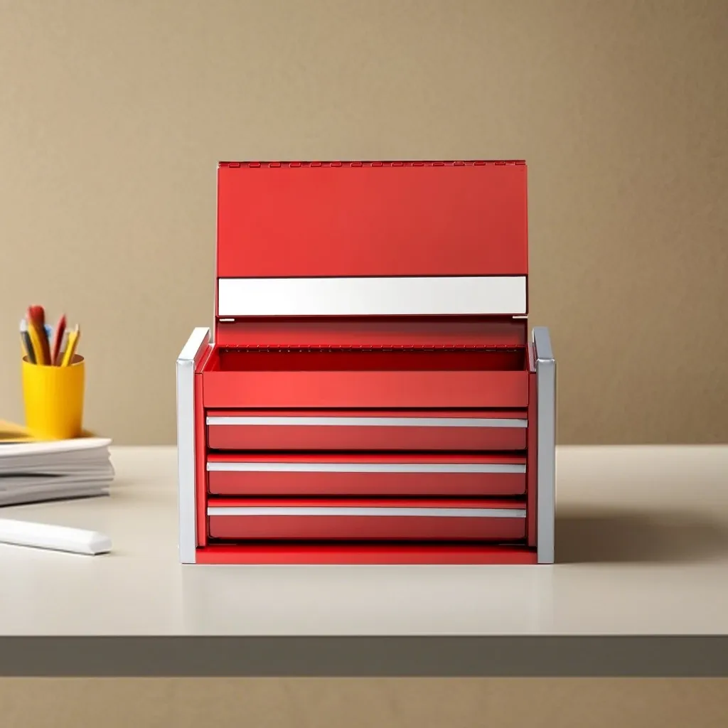 Coffret de rangement pour outils avec 3 tiroirs format compact 218x118mm - 8