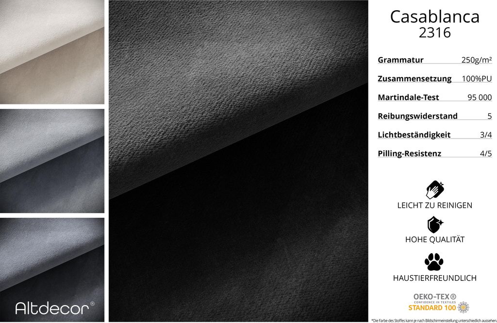 ALTDECOR Polsterbett mit Bettkasten - RENO 200x200 Schwarz und Lattenrost, Bett mit Kopfteil, Boxbett ohne Matratze, Doppelbett mit Stauraum