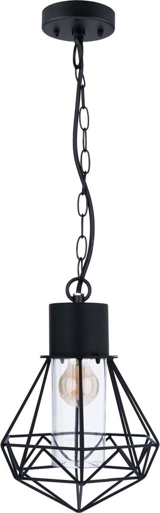 Ledvion - LED Deckenleuchte, Schwarz, IP44, E27 Fassung, Rund, Beleuchtung, excl. E27 Lampe
