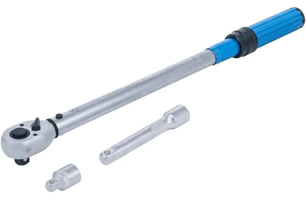 Clé Dynamométrique 40-220 Nm D-Work 1/2 Pouce - Coffret 3 Pièces Robuste