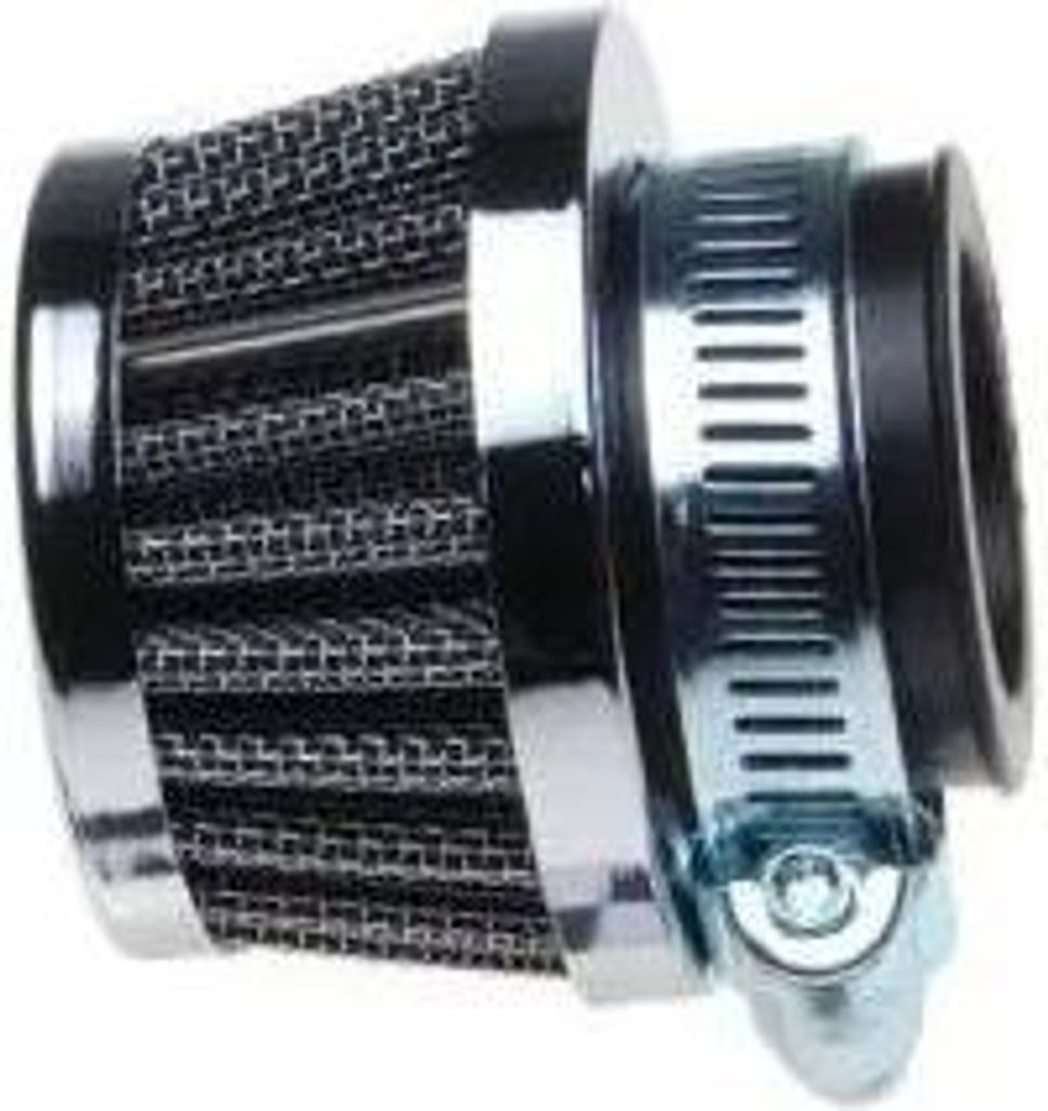 LUFTFILTER 32 mm konisch klein niedrig chrom