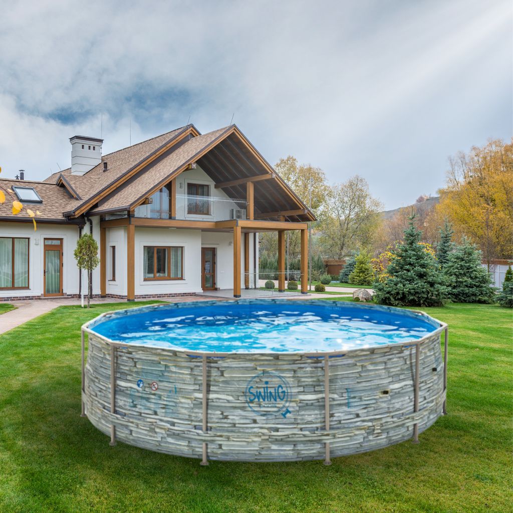 ELITE - STONE RAHMEN POOL - 3.66 x 0.91m, Stone design Produktbild 3